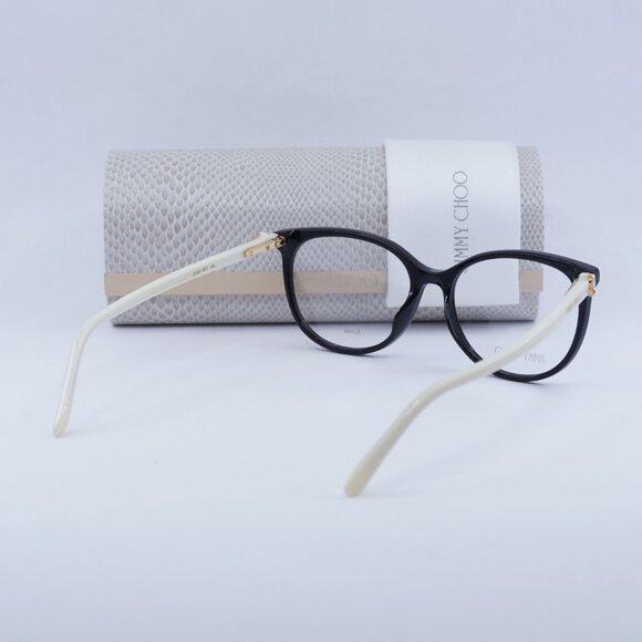 Final Price! Jimmy Choo JC309 09HT 00 Black/White Eyeglasses 53mm - Picture 12 of 12